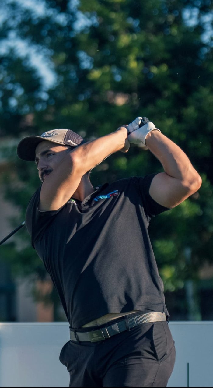 Vicente Obeso, profesor de golf en Panorámica